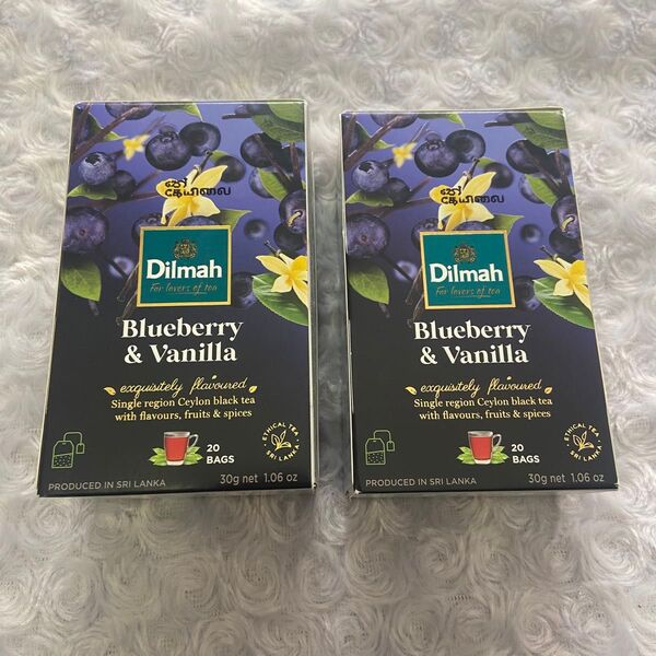 新品 Dilmah ディルマ 紅茶 スリランカ 2箱セット ブルーベリー バニラ
