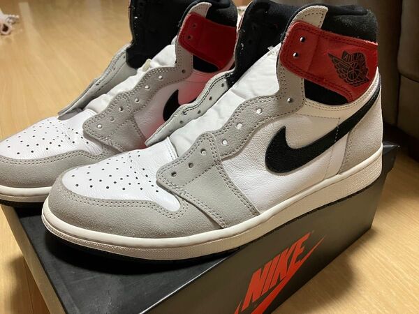 美品 NIKE Air Jordan1 light smoke gray