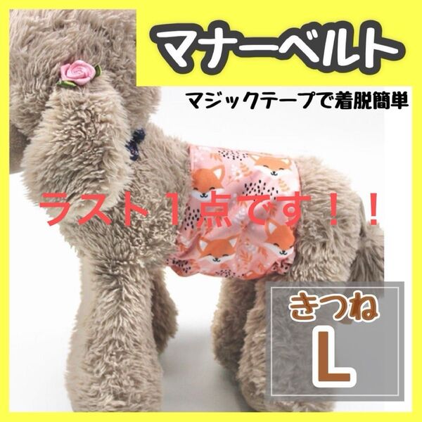 きつね L マナーバンド マナーベルト マナーウェア 猫服 犬の服 オス マナーパンツ わんこ服