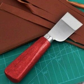 皮包丁 レッド レザークラフト DIY ステンレス 革製品 財布 キーケース お洒落 小物入れ