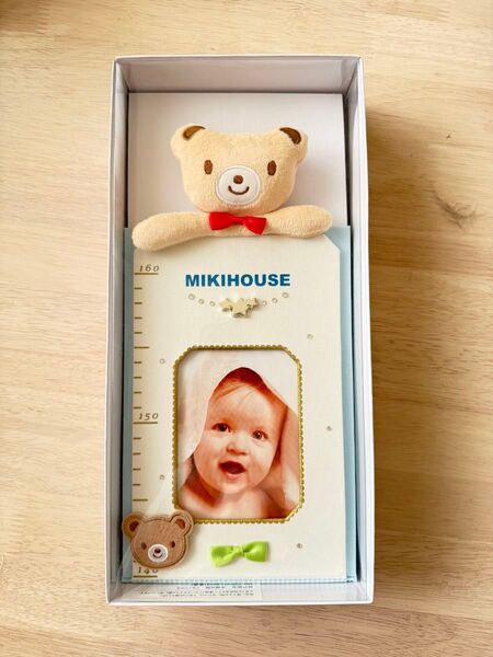 ミキハウス MIKIHOUSE フォトフレーム付き身長計 メモリアル