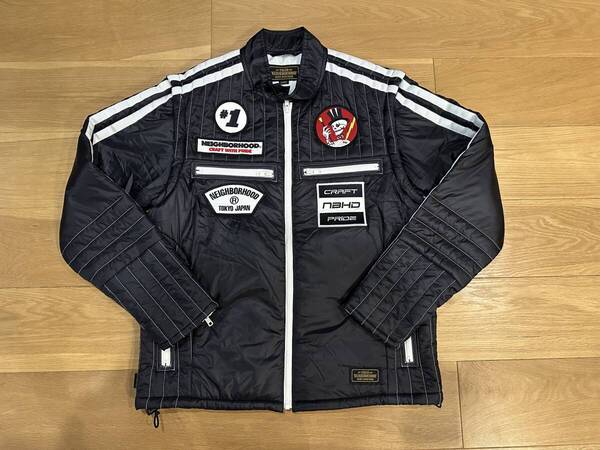 17aw NEIGHBORHOOD RACING / N-JKT BLACK L*ネイバーフッド レーシングジャケット ベスト 2WAY JACKET