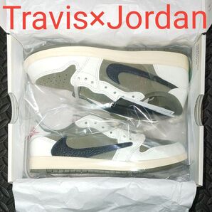 (新規&低評価お断り)TRAVIS SCOTT × AIR JORDAN 1 LOW DM7866