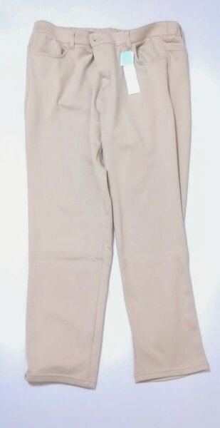4L ストレートパンツ パンツ 裏起毛 ストレッチ マシュマロタッチ