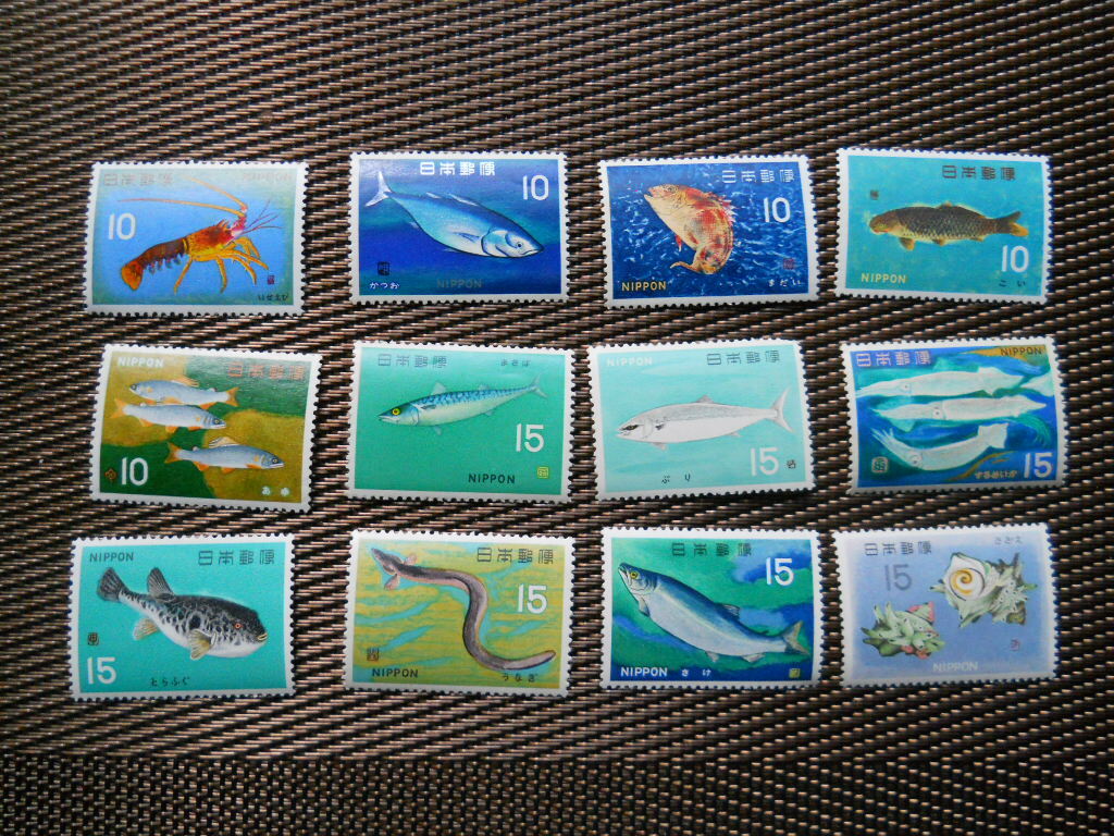 3771 外国切手 国々 魚類 海洋生物 シリーズ 22種 未使用