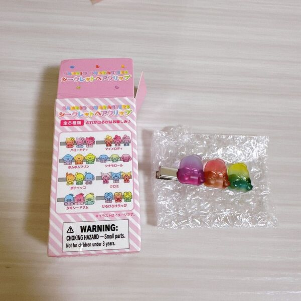 サンリオ シークレットヘアクリップ お菓子ヘアピン タキシードサム サムくん