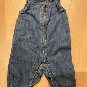 GAP ベビー デニム ロンパース カバーオール オーバーオール 3-6ヶ月