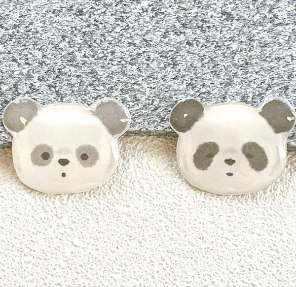 パンダ キッズ ベビー ヘアゴム レジン 動物 ヘアピン ピン留め プレゼント