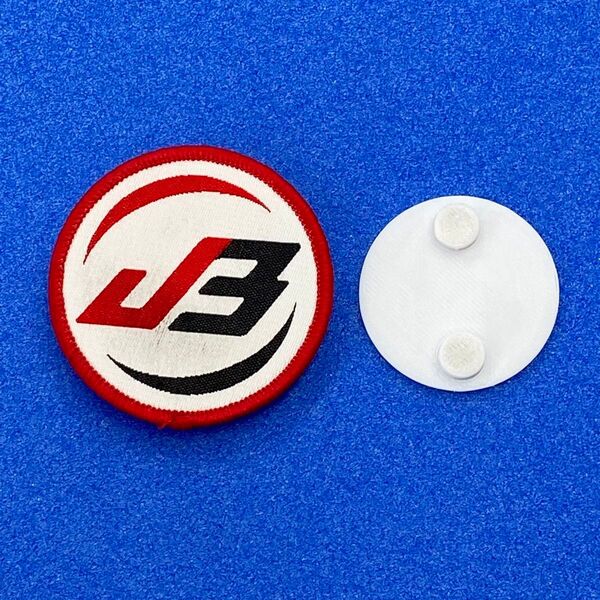 2個セット JB用 New Ver マグネット式 ワッペン 取付け プレート (約50mm用)ボウリング