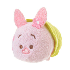 ディズニーストア　ツムツム（S）ピグレット（桜）TSUM TSUM（さくらの葉）くまのプーさん　ピグレット（サクラ）さくらピンク（ツムツム