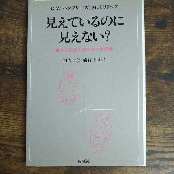 見えているのに見えない? ある視覚失認症者の世界 G.W.ハンフリーズ/著 M.J.リドック/著 河内十郎/訳 能智正博/訳