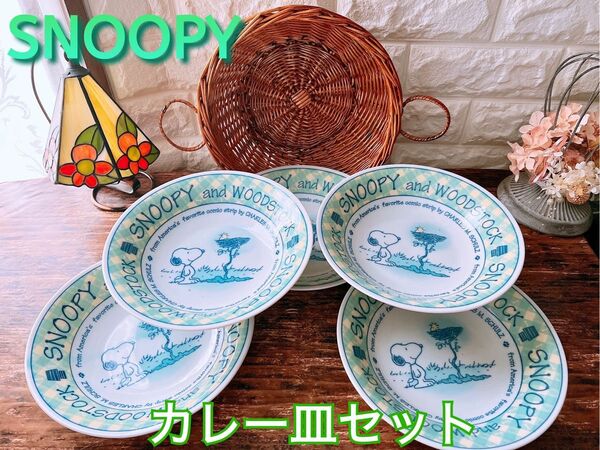 【SNOOPY】スヌーピー カレー皿 バスケット付 ウッドストックPEANUTS