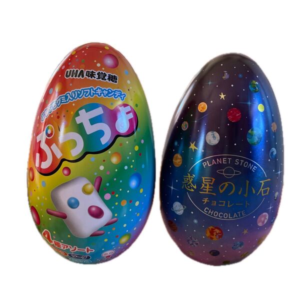 お菓子缶 4つ ぷっちょ 惑星の小石 たべっこどうぶつ 缶のみ
