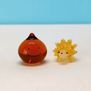 ガラス細工 甘栗くん と ハリネズミ