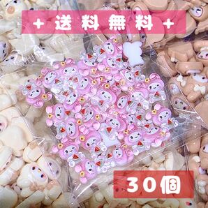 初売りSALE! ネイルパーツ キャラクター スイカ&ピンク 30個