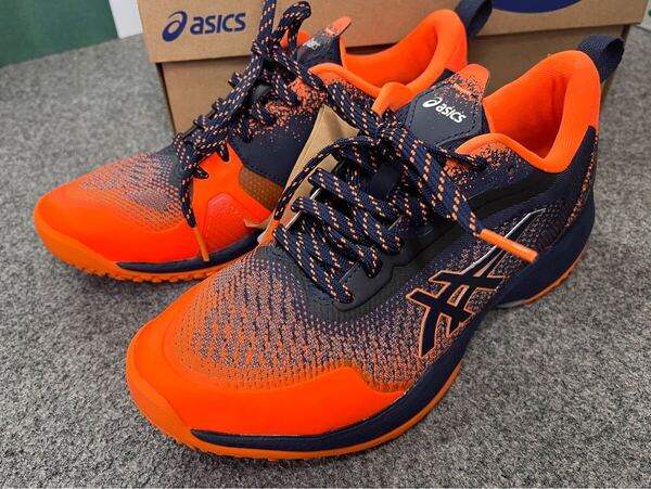 【送料込】asics アシックス テニスシューズ PRESTIGELYTE 5 OC WIDE 1043A022-800 24.5cm オムニクレー 幅広