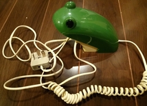 新着・レトロ アンティーク 電話器 MINI FLOG TELEPHONE　カエル　コレクター　蛙　お宝　箱付き_画像1