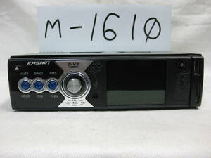 M-1610　KASHIN　品番不明　フロント USB MMC/SD CARD　1Dサイズ　DVDプレイヤー　故障品