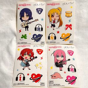 ぼっちざろっく 一番くじ ステッカー4種セット