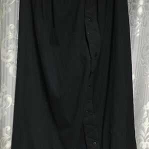 長め紺色ボタンスカート 2XL〜3XL