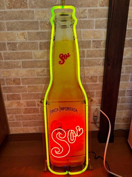 メキシコビール SOL ネオン管 大型ネオンサイン ディスプレイ