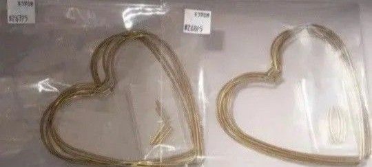☆期間限定大特価 15点 止め具付 ハート リース ワイヤー
