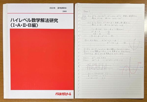 【裁断済】代ゼミ 2022 小林清隆 ハイレベル数学解法研究〈Ⅰ・A・Ⅱ・B編〉