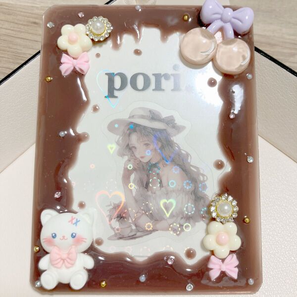 VA03 トレカケースデコ ハンドメイド メルティチョコ2
