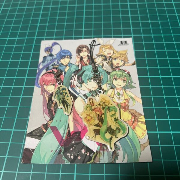 【レトロ品現状変色有り※相談不可】VOCALOID グッズ メタルキーホルダー&メタルミニチャーム2点まとめ キャラ台紙付き
