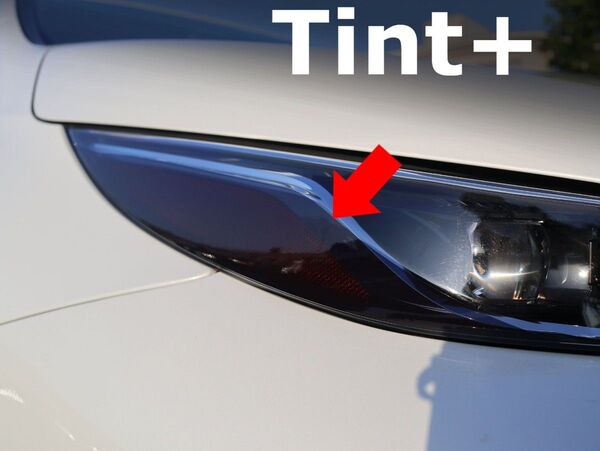 Tint+再利用できる アイライン スモークフィルム(ヘッドライト用) プリウスPHV ZVW52 前期/後期