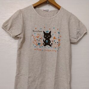 ★ユニクロ★半袖カットソー★150センチ♪中古♪猫♪