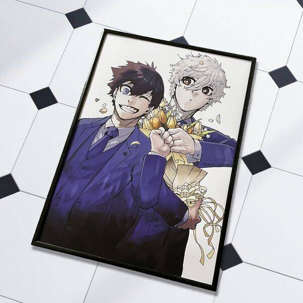 BLUELOCK ブルーロック ポスター 潔世一 凪誠士郎 エピソード凪 マガジン記念 特別イラスト A3【海外製品】