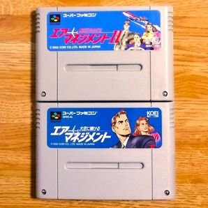 【送料込】エアーマネジメント 1,2 2本セット 起動確認済み スーパーファミコン