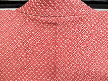 M4703) 赤絞り羽織　身丈89cm　袖丈48　裄61　前巾20　後巾30_画像6
