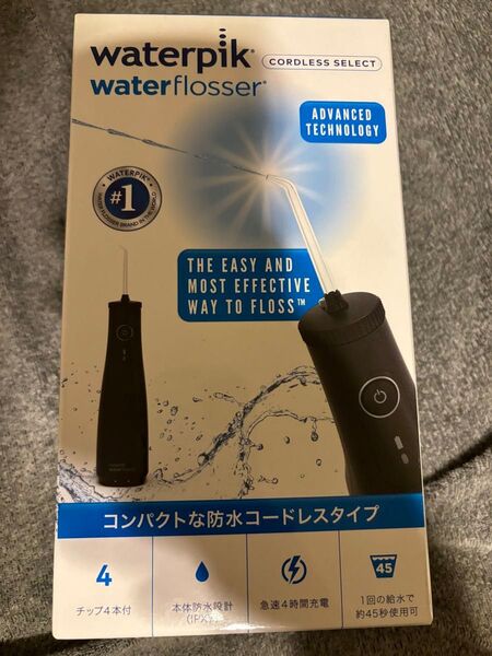 口腔洗浄器 未開封 ウォーターピック Waterpik コードレスセレクト ジェットブラック