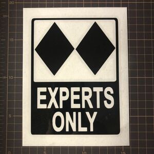 ステッカー　EXPERTS ONLY ブラック