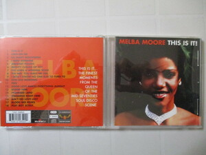 CD Melba Moore 「THIS IS IT!」輸入盤 74321 558522 EU製 美盤 解説部分にシミあり Buddha時代のベスト盤 全18曲 Van McCoy