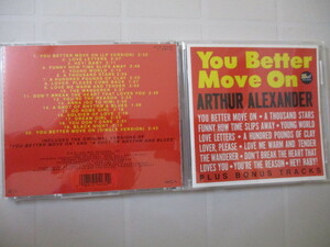 CD Arthur Alexander「YOU BETTER MOVE ON」輸入盤 MCD30493 ドイツ製 LPに8曲追加 'Anna (Go To Him)'のオリジナル アラバマ