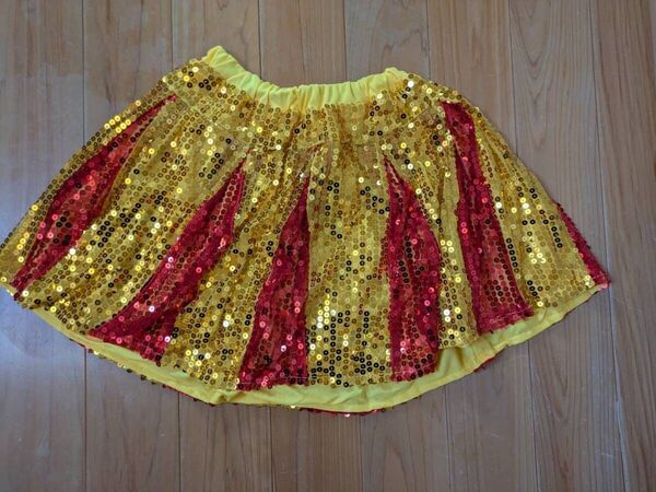 ステージ衣装 スパンコール ミニスカート ダンス 発表会 チア 新品 2枚あります ②