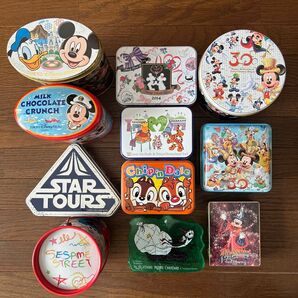 ディズニーランド ディズニーシー お菓子 缶