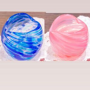 【お値引きしました】沖縄 ハートタル ピンクと青のセット 美ら海 ペア