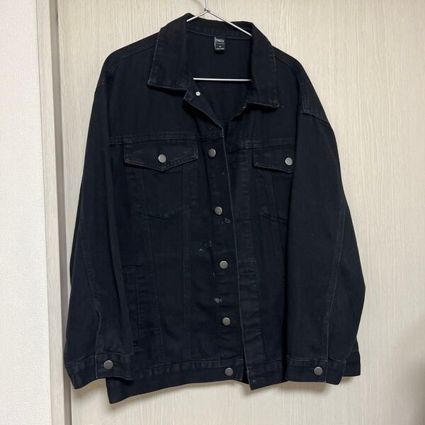 shein シーイン デニムジャケット ジャケット 黒