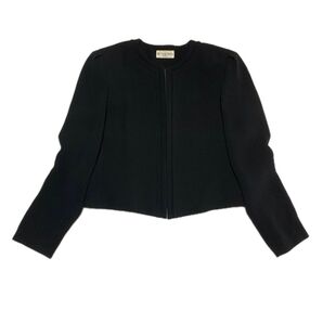 オンワード NoirRobe 礼服 ジャケット ノーカラージャケット ブラック 長袖 サイズL