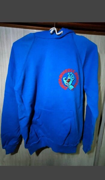パーカー90s Santa Cruz Print Sweat Parka サンタクルーズ プリントパーカー スクリーミングハンド
