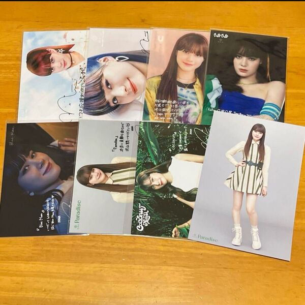 niziu ニナ HMV メッセージカード COCONUT パラダイス Blue Moon CLAP CLAP U ポストカード