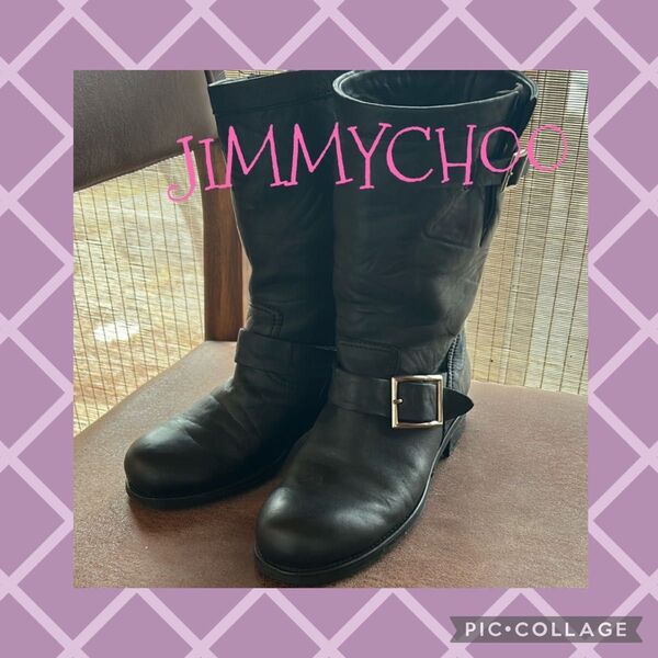 正規品。JIMMYCHOOジミーチュウ・エンジニアブーツ・ジミーチュウミドルブーツ・ジミーチュウブーツ・