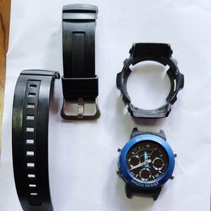 G-SHOCKデジアナAW591ブルーカスタム