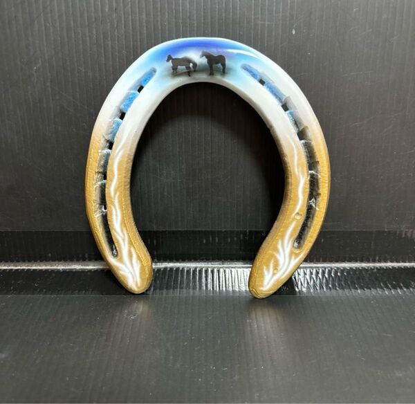 ☆美品☆蹄鉄 馬鉄 ホースシュー アート 幸運 インテリア