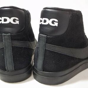 【送料無料 即決】COMME DES GARCONS BLACK x NIKE BLAZER HIGH SP / CDG US7/25cmコムデギャルソン ブラック別注コラボ ブレザー黒 美中古