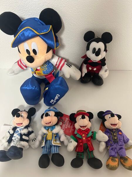 ディズニー ミッキー ぬいぐるみ ミッキー ぬいぐるみバッジ まとめて タグ付き
